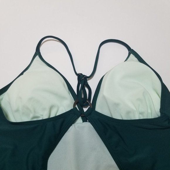 NWT Cupshe Fit and Comfort Swimwear One Piece Swim Green Size L - Picture 8 of 11